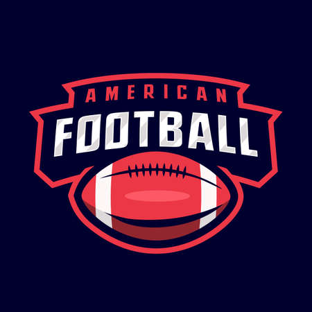 American football logoのイラスト素材