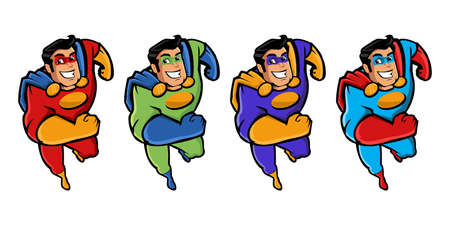 Superhero mascot character
