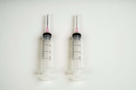 injecting injection vaccine vaccination medicine flu man doctor insulin health drug influenza conceptの写真素材