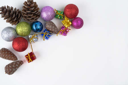 party decorations Gift Pack, isolated on white backgroundの写真素材