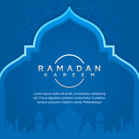 Islamic background design for ramadan kareem eid mubarakのイラスト素材