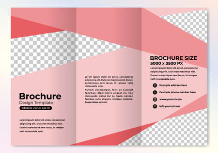 Modern corporate brochure design template for business marketing