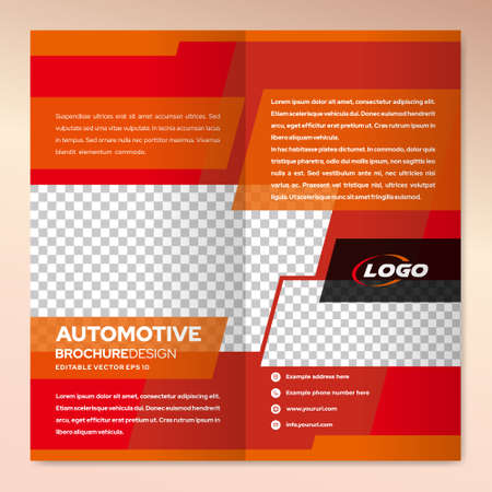 Modern brochure design template of automotive for business marketingのイラスト素材