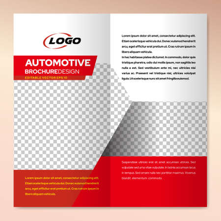 Modern brochure design template of automotive for business marketingのイラスト素材