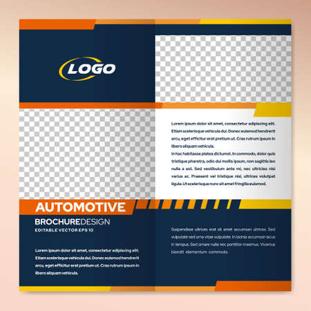 Modern brochure design template of automotive for business marketingのイラスト素材