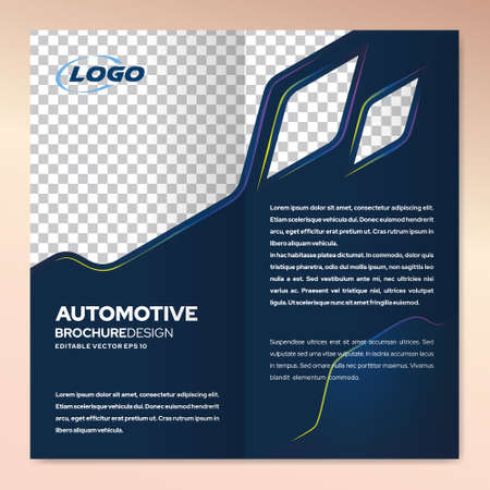 Modern brochure design template of automotive for business marketingのイラスト素材