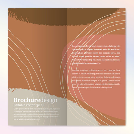 Abstract brochure design template for beauty and fashionのイラスト素材