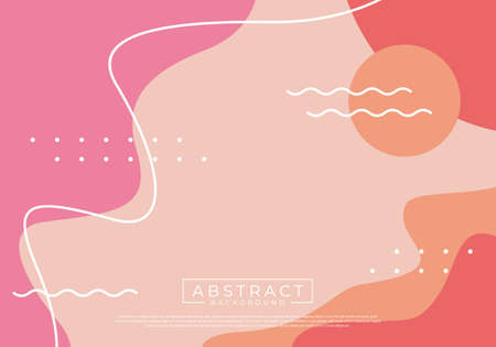 Modern abstract trendy background. Great design for postcard, banner, brochure, wall decoration.のイラスト素材