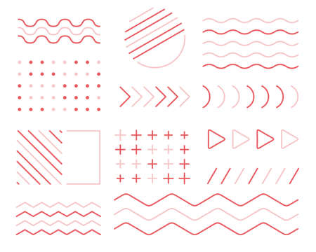Set of Abstract elements designのイラスト素材