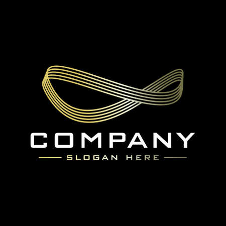 Modern infinity logo design with cool gradientのイラスト素材