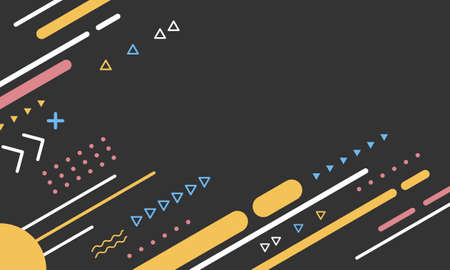 Abstract background element colorful design templateのイラスト素材