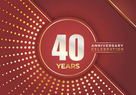 Modern abstract design template of Anniversary Celebrationのイラスト素材
