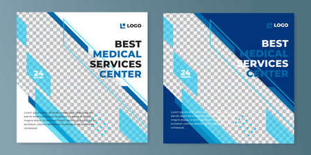 social media design template with image placementのイラスト素材