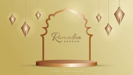 ramadan kareem background design vectorのイラスト素材