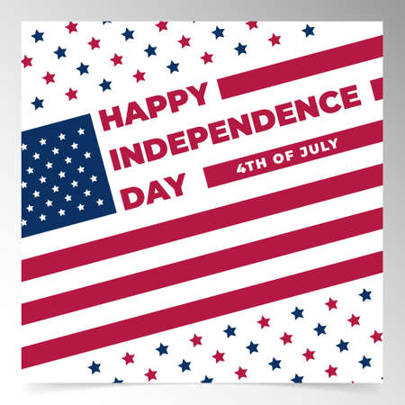 usa independence day background design templateのイラスト素材