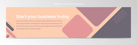 Modern abstract banner templateのイラスト素材