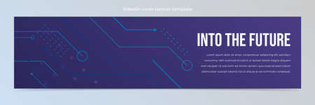 Modern abstract technology  banner templateのイラスト素材