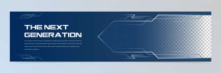 Modern abstract banner design templateのイラスト素材