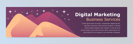 Modern abstract banner design templateのイラスト素材