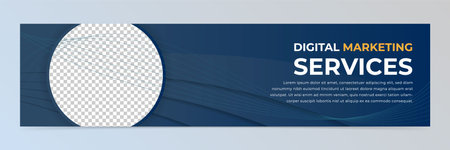 Modern abstract banner design templateのイラスト素材