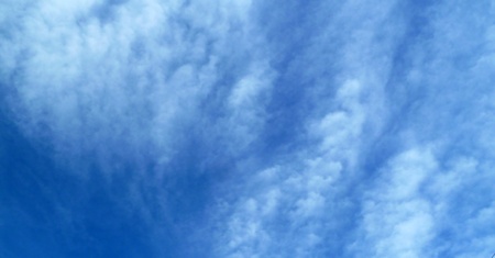 The fine gentle blue skyの写真素材