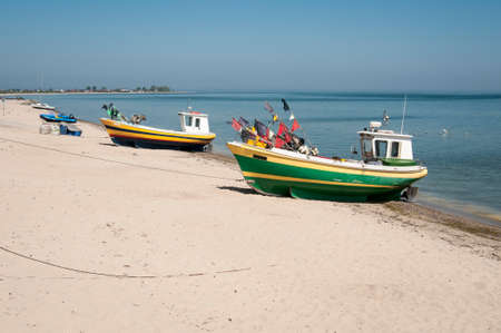 fisherman, sea, poland, water, baltic, boat, travel, mechelinki, Zatoka GdaÅskの写真素材
