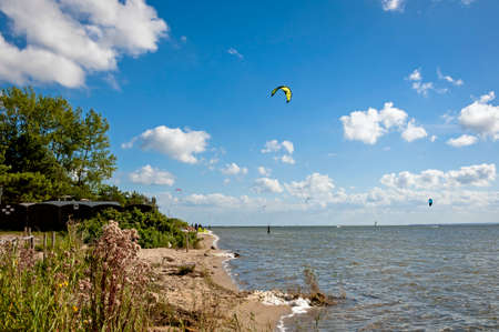 bay, sea, nature, baltic, puck bay, sky, Zatoka Pucka, pomeranian, water, poland, europe,の写真素材