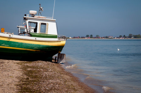 fisherman, sea, poland, water, baltic, boat, travel, mechelinki, Zatoka GdaÅskの写真素材