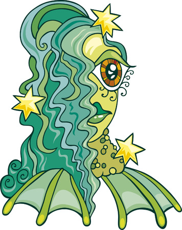 zodiac aquarius signのイラスト素材