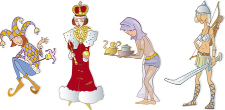 Woman personality typesのイラスト素材