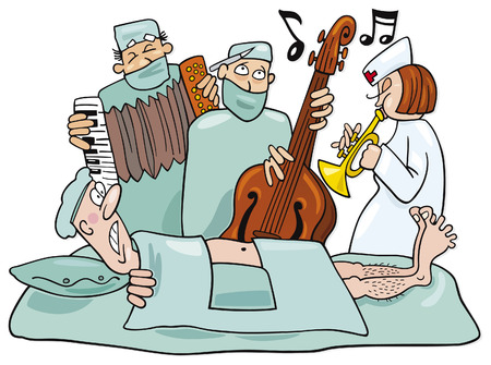crazy surgeons operation bandのイラスト素材