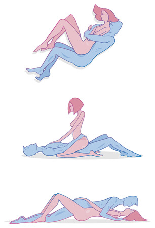 typical sexual positionsのイラスト素材