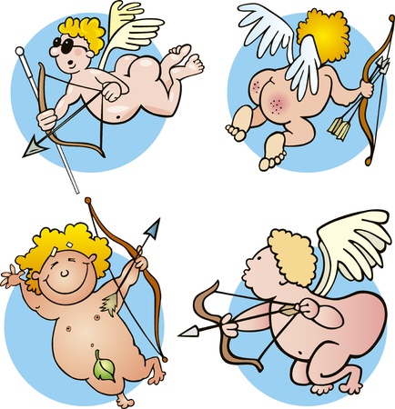 funny cupidsのイラスト素材