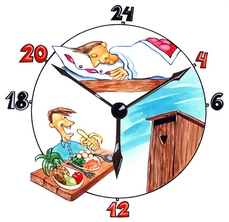 illustration of the day of healthy manの写真素材