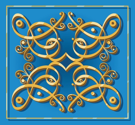 decorative oriental element for backgrounds wallpapers icons or designsのイラスト素材