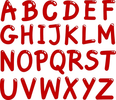 illustration of Capital Letters Alphabet for educationのイラスト素材