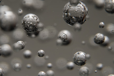 Bubbles crystal balls suspended in air