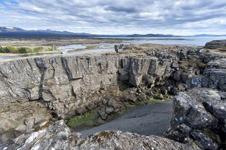 Pingvellir Iceland huge panorama viewの写真素材