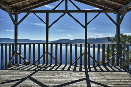 saguenay fjord view on sunny summer day