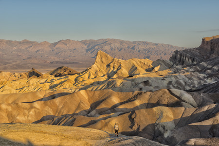 Death Valley Zabriskie Point huge view panoramaの写真素材