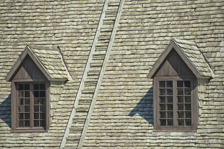 quebec city roofs detail close up viewの写真素材