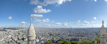 paris big panorama from montmatreの写真素材