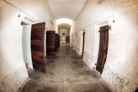 PERTH - AUSTRALIA - AUGUST, 20 2015 - Punishement cell. Fremantle Prison was constructed as a prison...