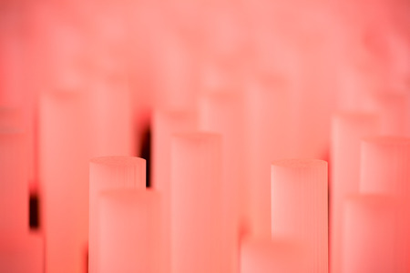 different colors neon tubes soft background textureの写真素材