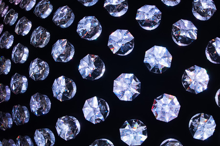 transparent crystals background light texture