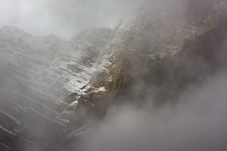 berchtesgaden lake and mountain park in winterの写真素材