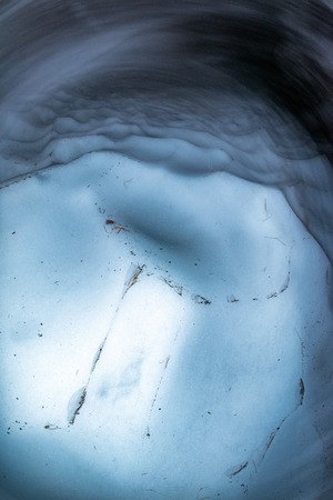 Snow ice cave chapel view in Germanyの写真素材