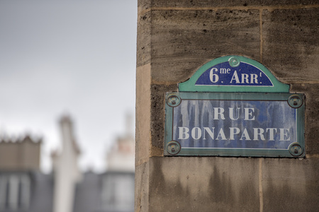 bonaparte street sign on wallのeditorial素材
