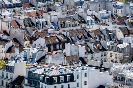 paris roofs and cityview landscapeの写真素材