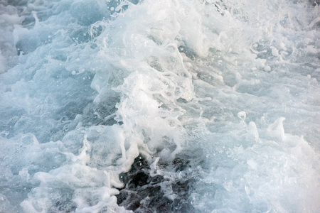 detail of pacific ocean sea background at sunriseの写真素材